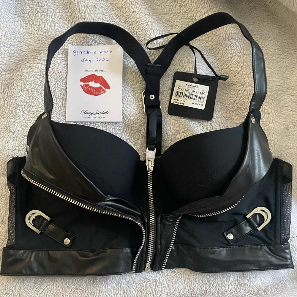 NWT honey Birdette George bra 36C